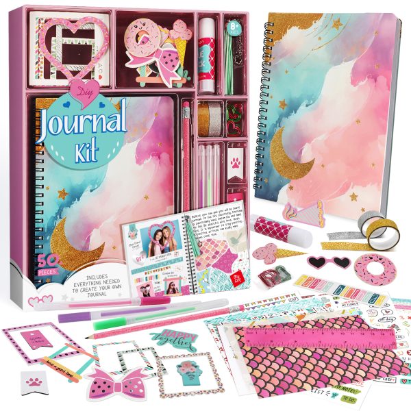 DIY Journal Kit for Girls, Stationery Set, Journal Set for Tween & Teen Girls