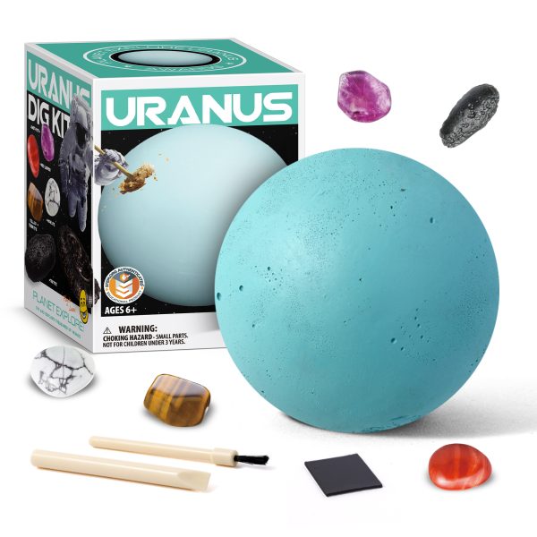 Piano Potato Kids Solar System Gem Dig Kit: Excavate 5 Real Gems, STEM Educational Space Planet Kit