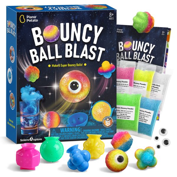 Bouncy Ball - Make 20 Colourful Power Balls for Kids