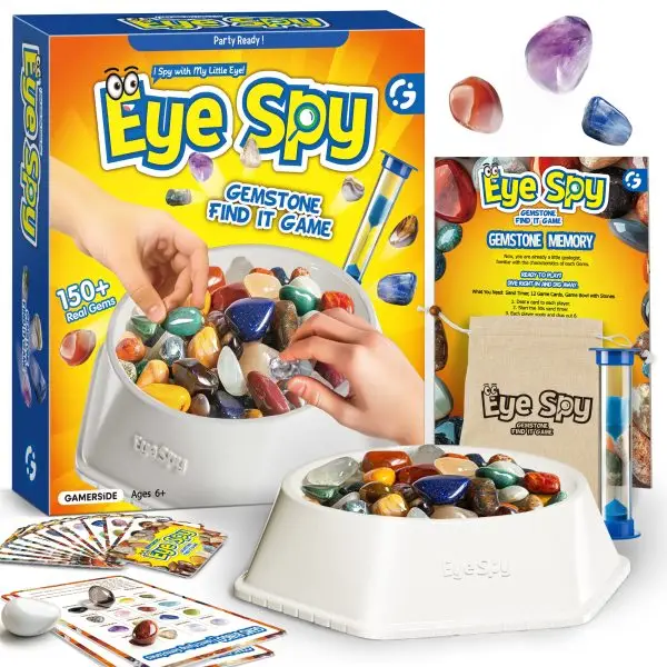 Rocks for Kids - 150+ Rock Collection Gemstones for Kids, with Interactive Family Bingo Board Games