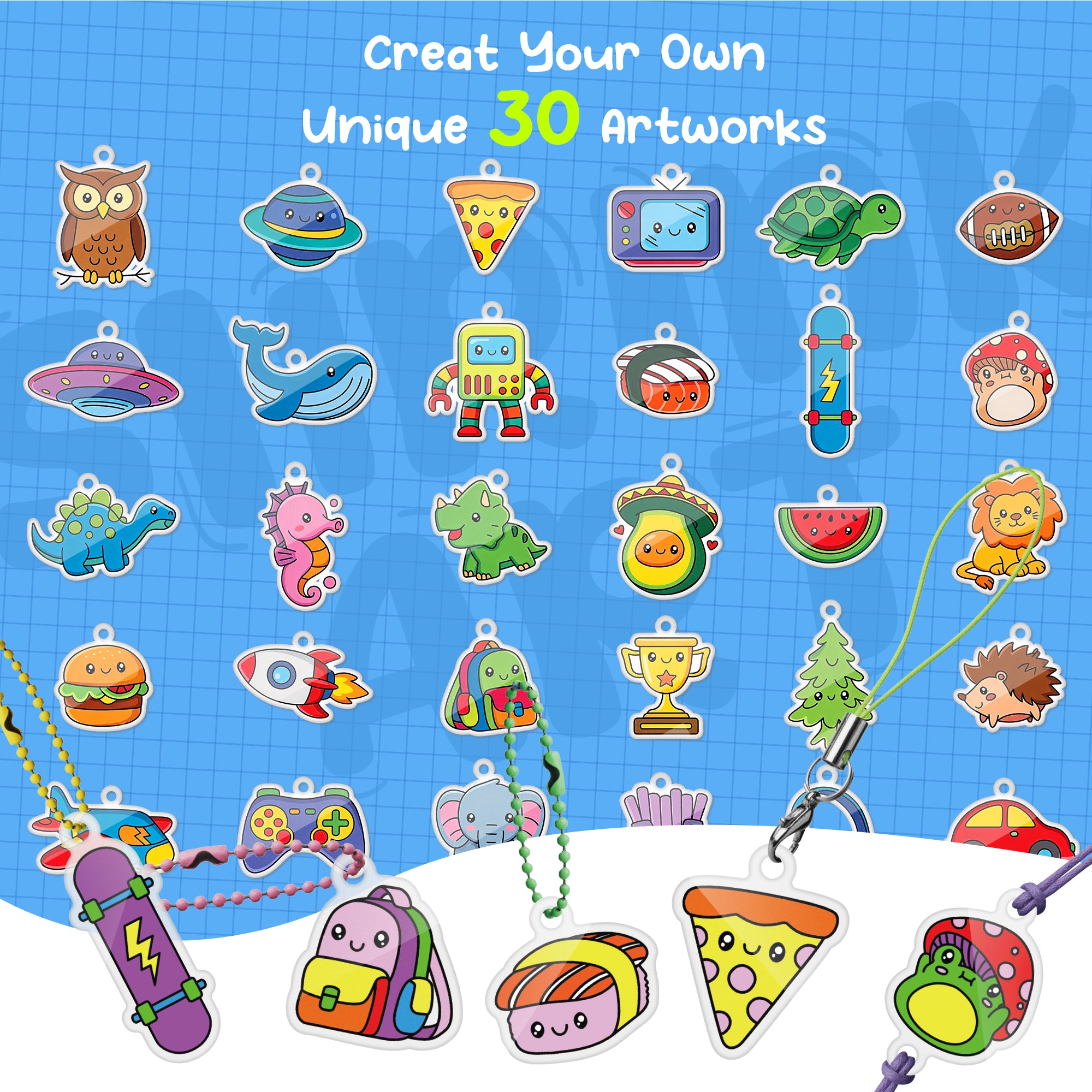 Shrink Art Cool Crew Charm Making Kit - Image 5