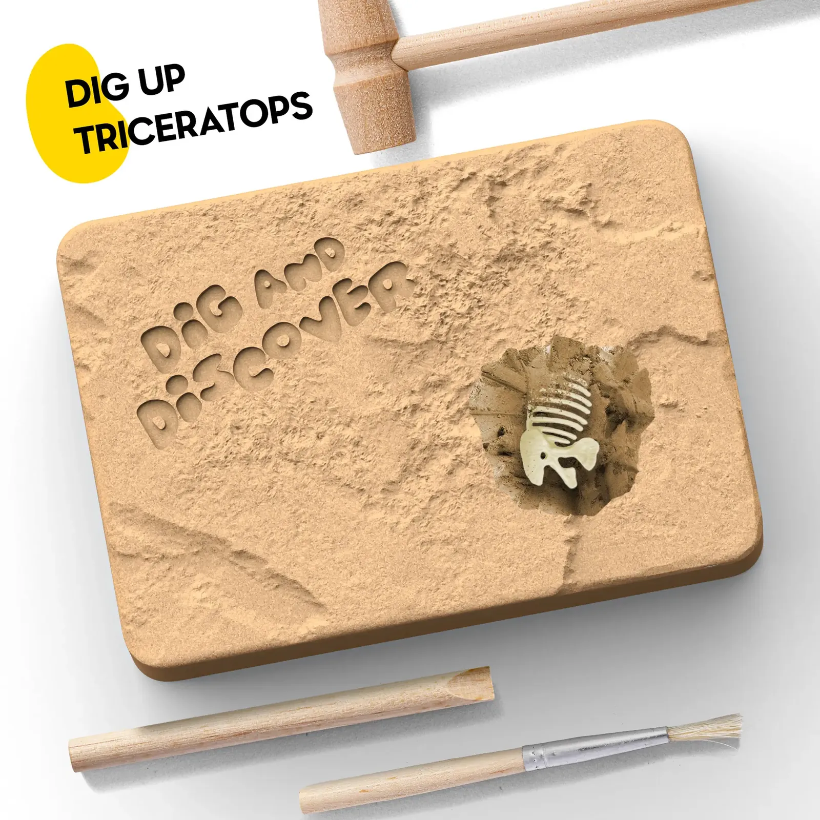 Kids Dinosaur Fossil Digging Kit, Dig Up Dinosaurs Skeleton Set, Dino Fossil - Image 3