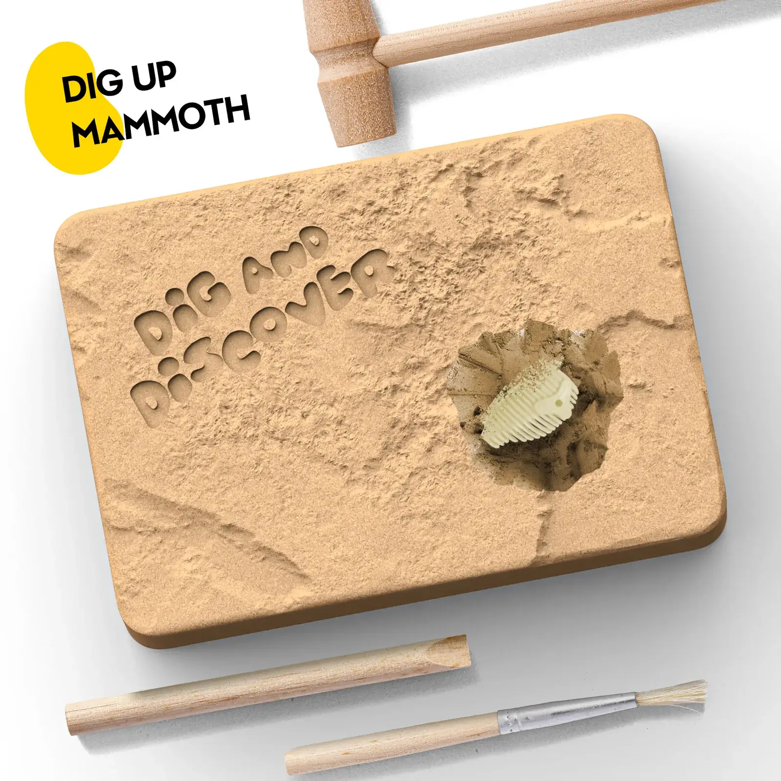 Woolly Mammoth Skeleton Dig Kit – Excavate 10 Parts, Assemble & Display (Ages 6+) - Image 3