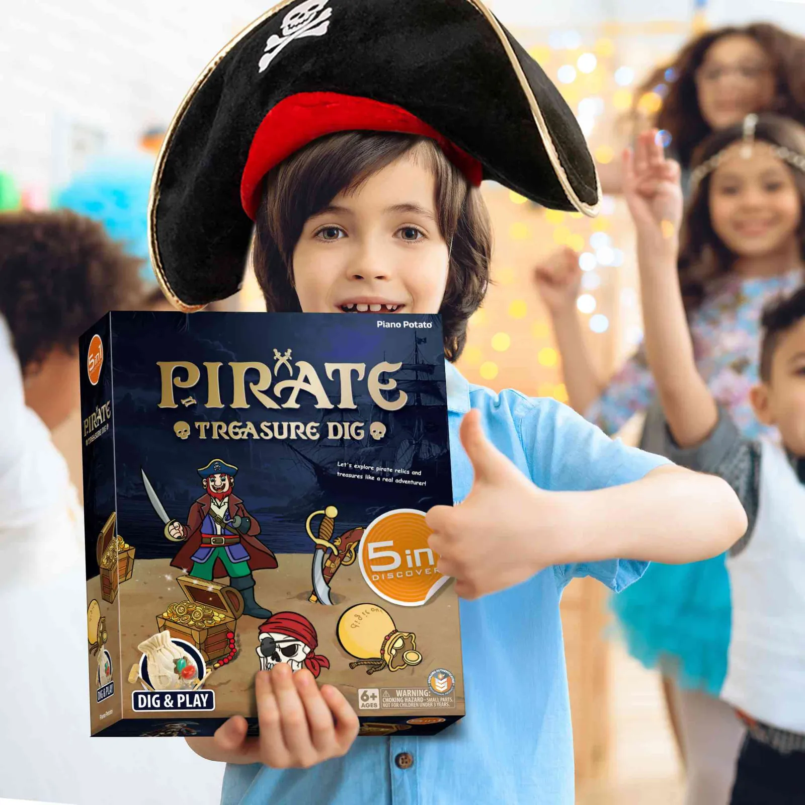 Pirate Treasure Dig Kit – 5-in-1 Excavation Set for Kids (Ages 6+) - Image 7