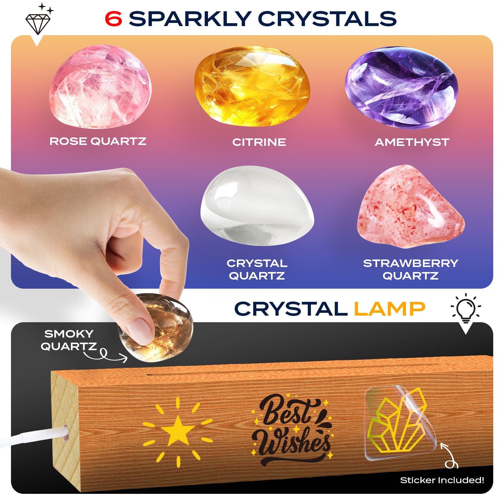 Gamerside Gemstone Dig Kit & Display Crystal Night Light for Kids, Dig Up 6 Genuine Rocks and Minerals, Gem Digging Kit for Kids Age 6-12, Educational Science Kit Birthday Gifts for Boys and Girls - Image 7