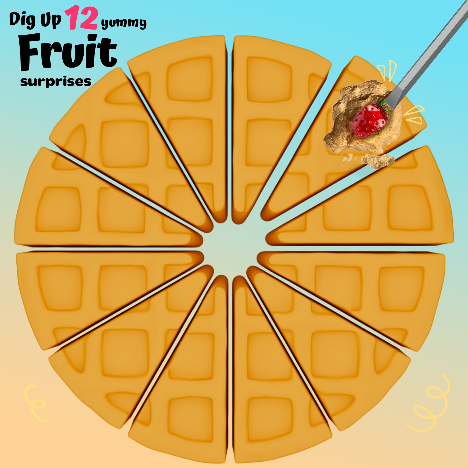 Waffles Dig Kit – 12 Fruit Surprises - Image 2
