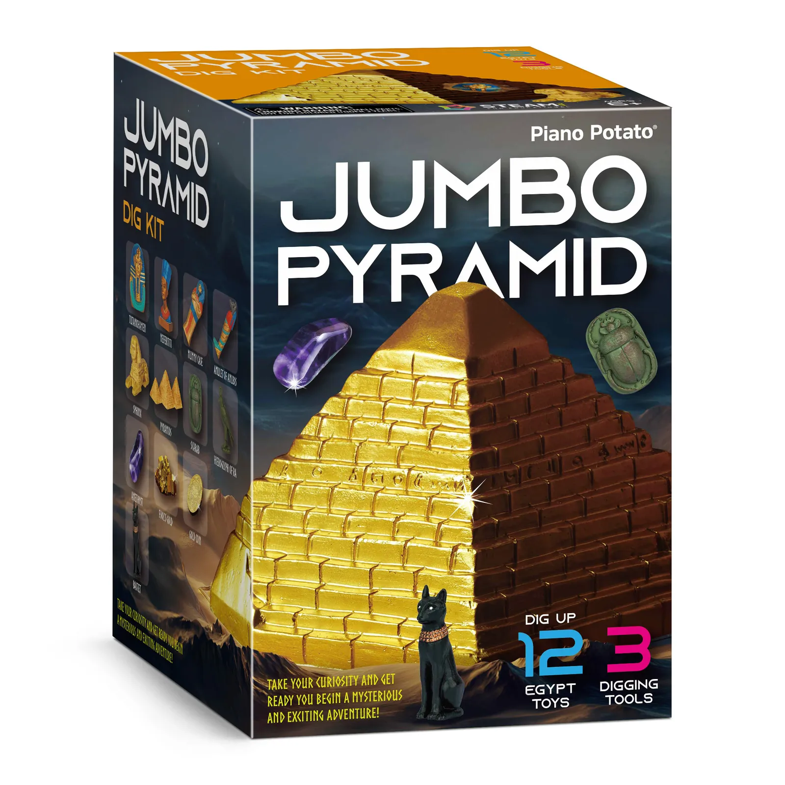 Pyramids Dig Kit, Ancient Egyptian Civilization Civilization Excavation Set - Image 2