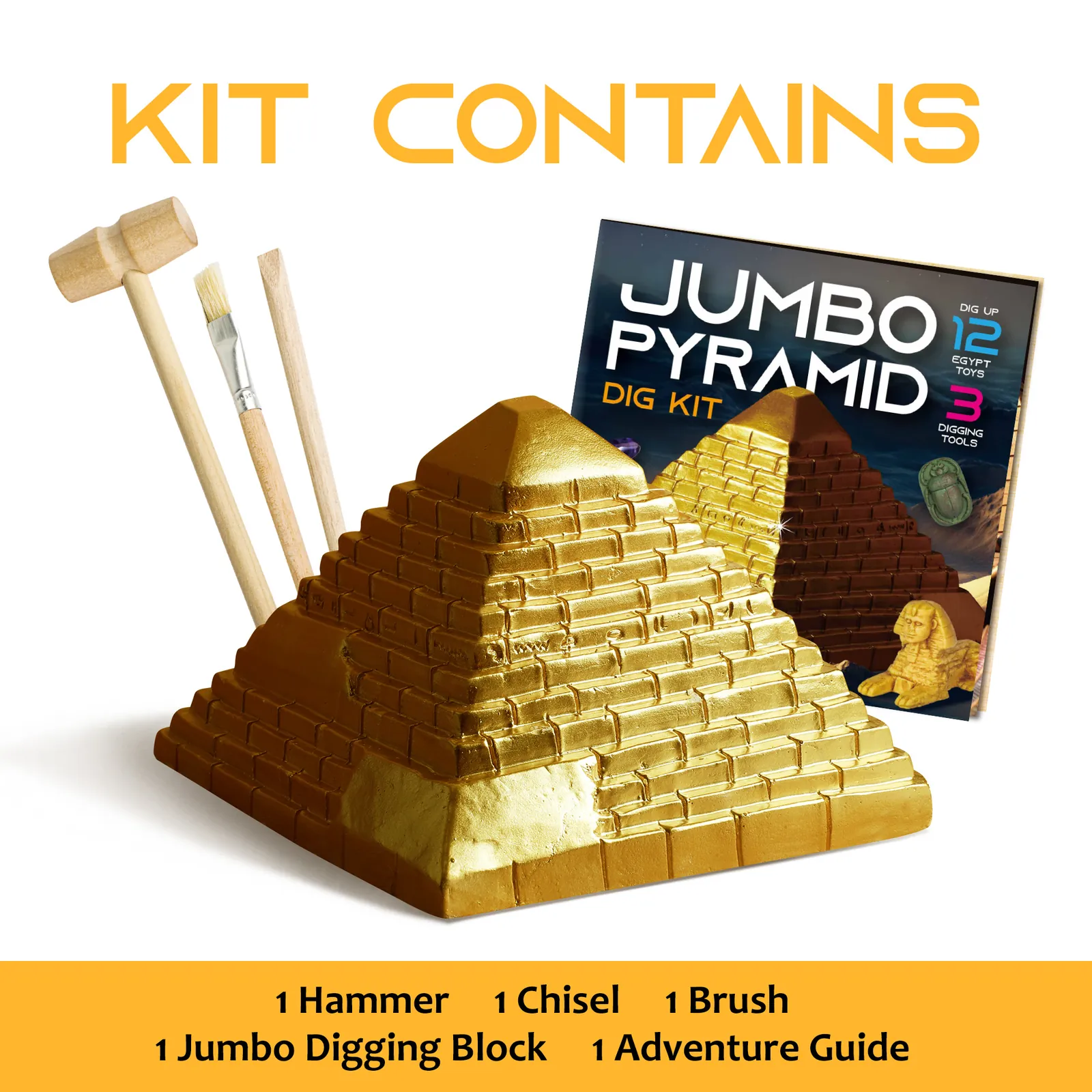 Pyramids Dig Kit, Ancient Egyptian Civilization Civilization Excavation Set - Image 5