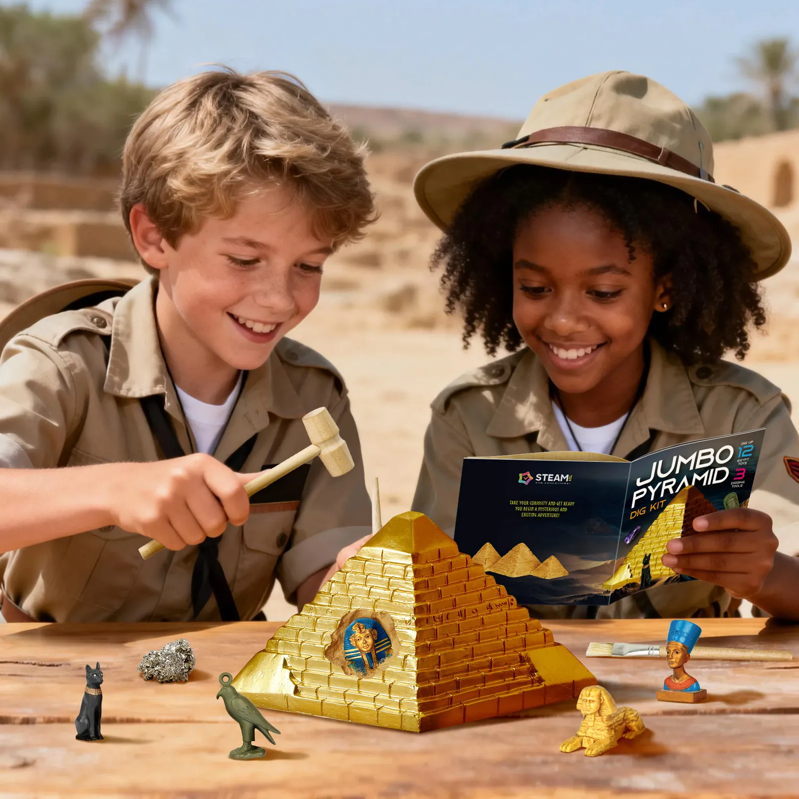 Pyramids Dig Kit, Ancient Egyptian Civilization Civilization Excavation Set - Image 8