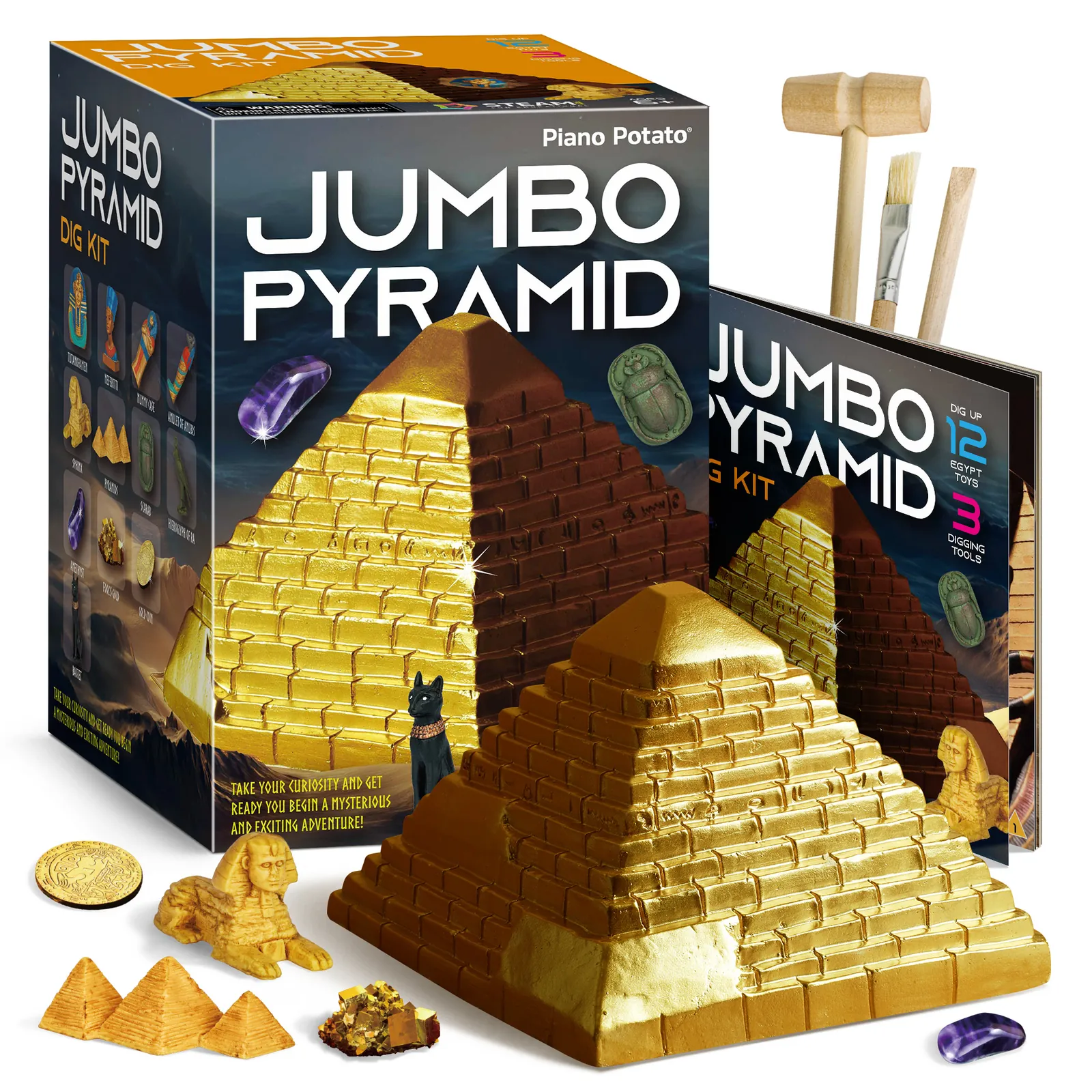 Pyramids Dig Kit, Ancient Egyptian Civilization Civilization Excavation Set