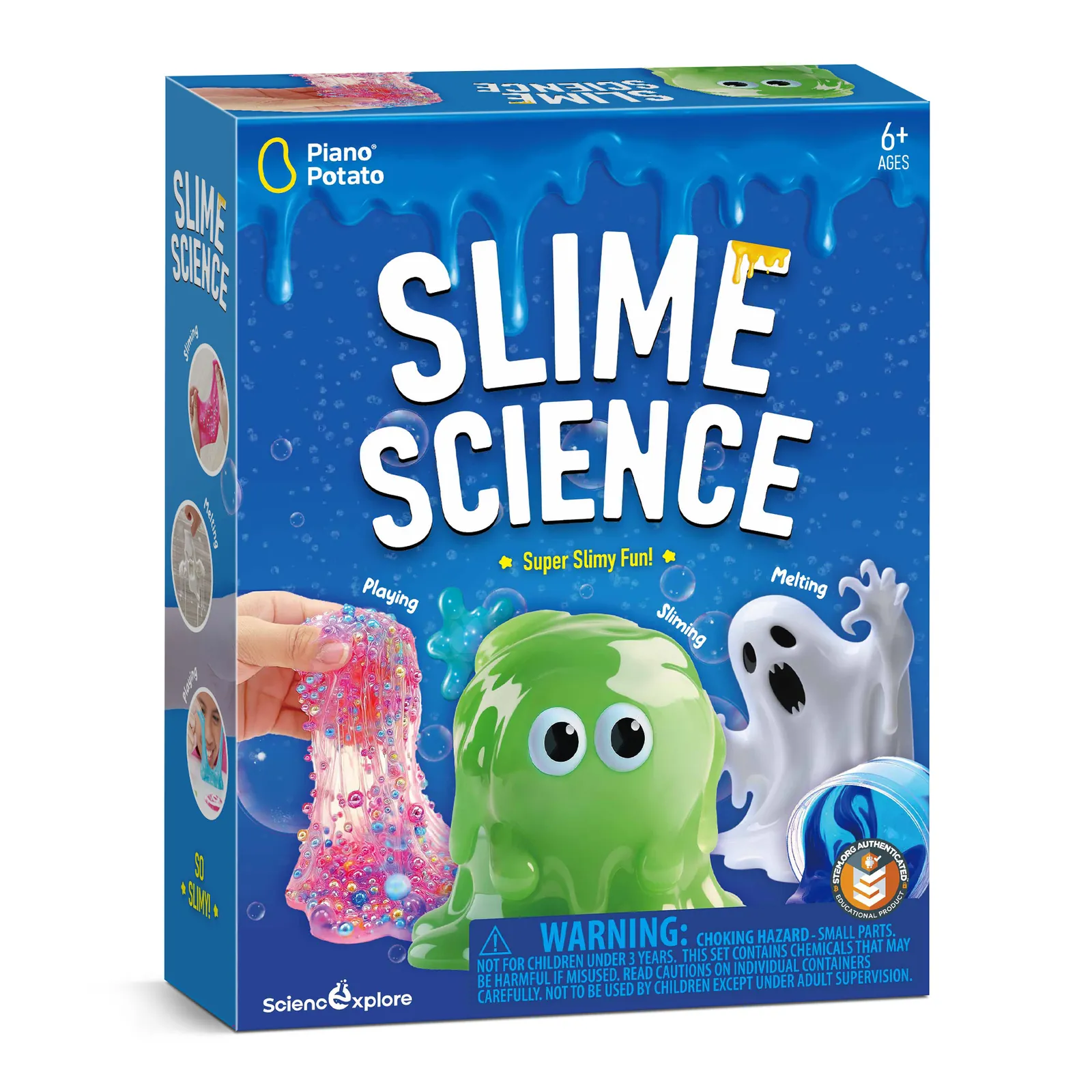 Slime Science Kit - DIY Slime Making Set with Ghost Mold, Foam Beads & Storage Containers - Image 2