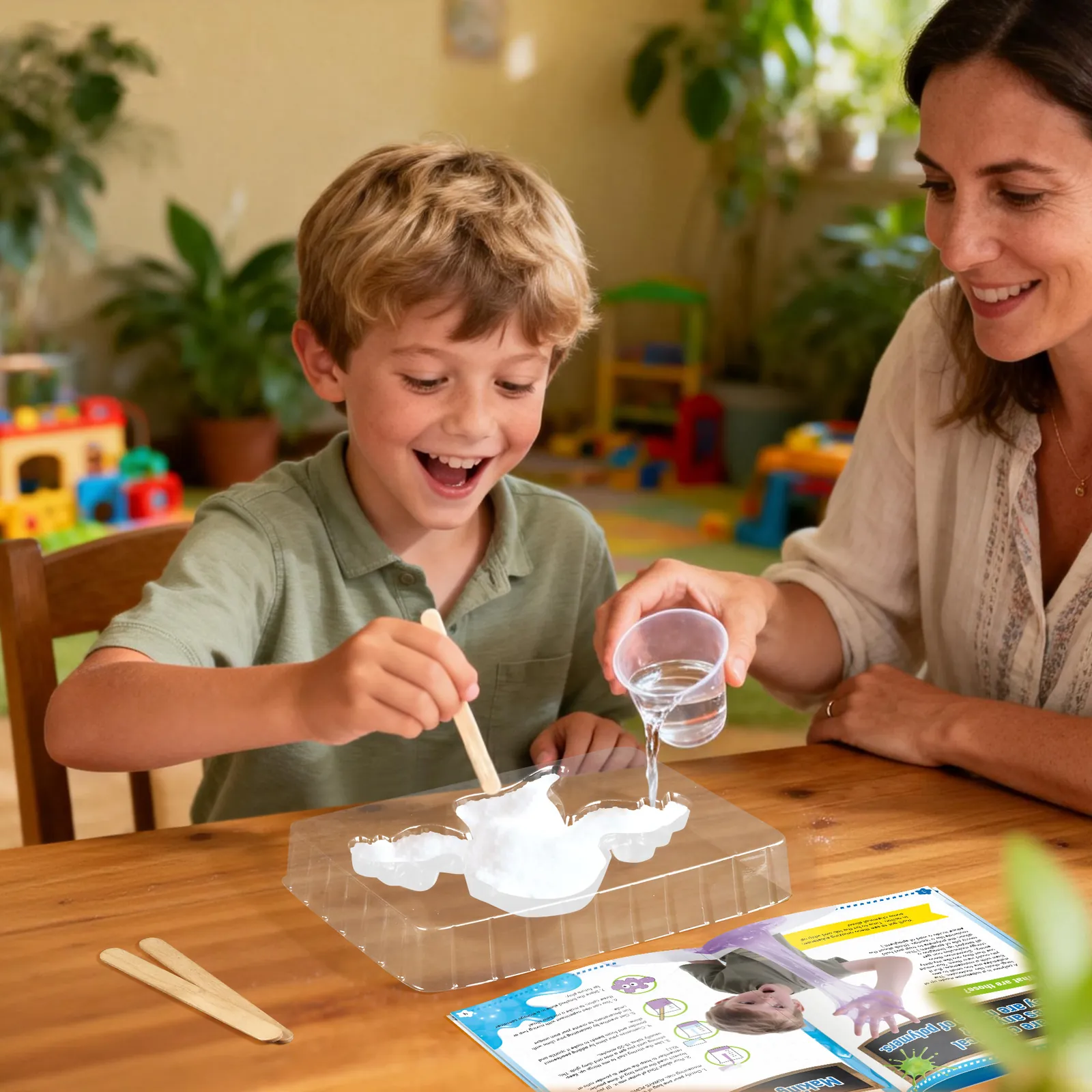 Slime Science Kit - DIY Slime Making Set with Ghost Mold, Foam Beads & Storage Containers - Image 8