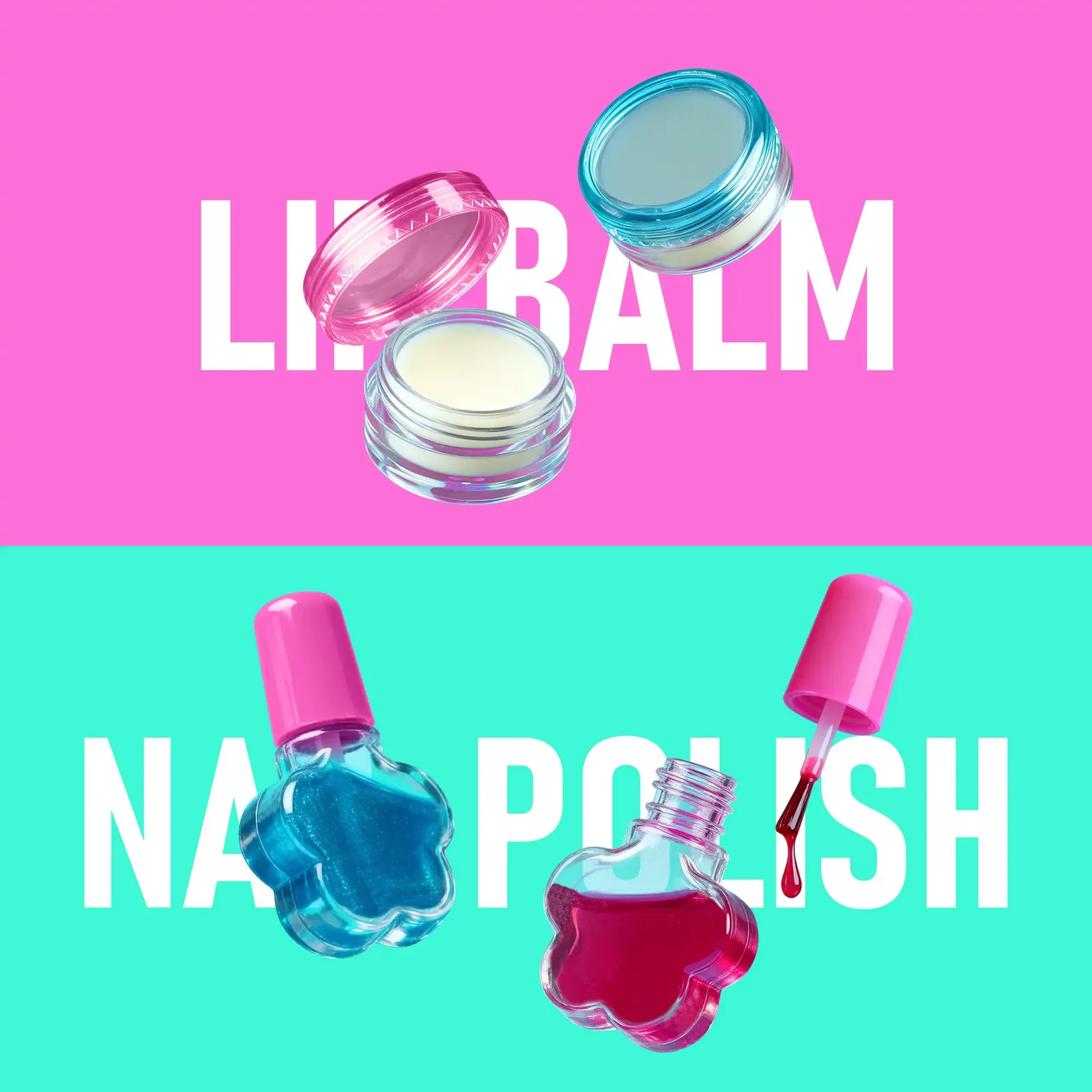 Piano Potato Nail Polish & Lip Balm Making Kit - Create Your Own Safe, Glittery Cosmetics for Kids & Teens - Image 4