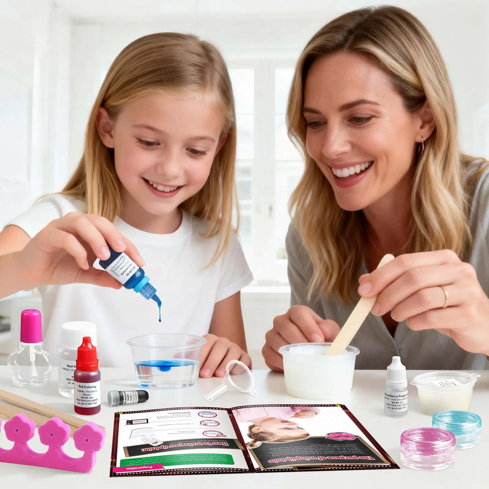 Piano Potato Nail Polish & Lip Balm Making Kit - Create Your Own Safe, Glittery Cosmetics for Kids & Teens - Image 8