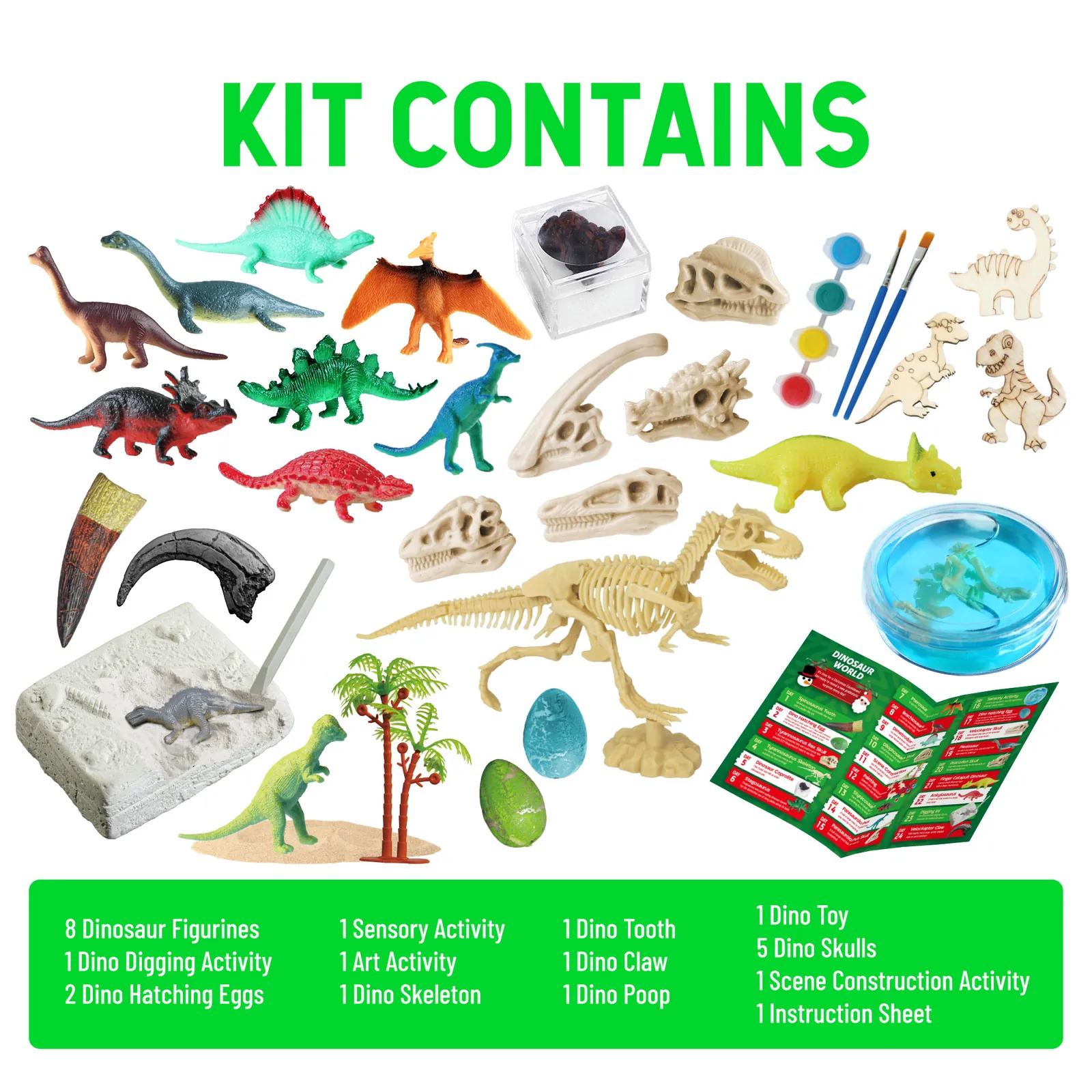 Dinosaur World Advent Calendar for Kids - 24 Days Prehistoric Surprise Christmas Countdown - Image 5