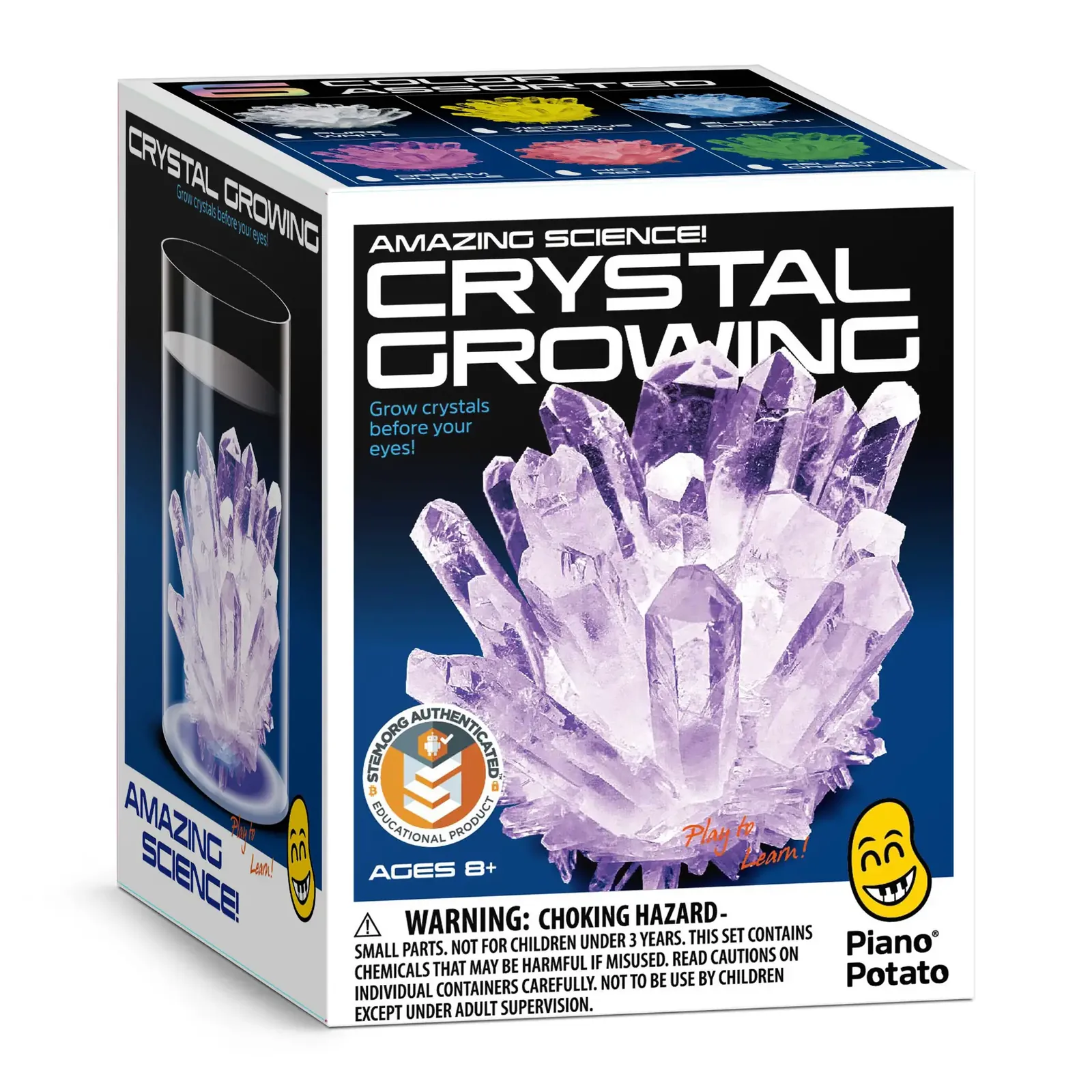 Crystal Growing Kit for Kids, Purple DIY Crystal Science Experiment Set, Grow Your Own Crystals - Image 2