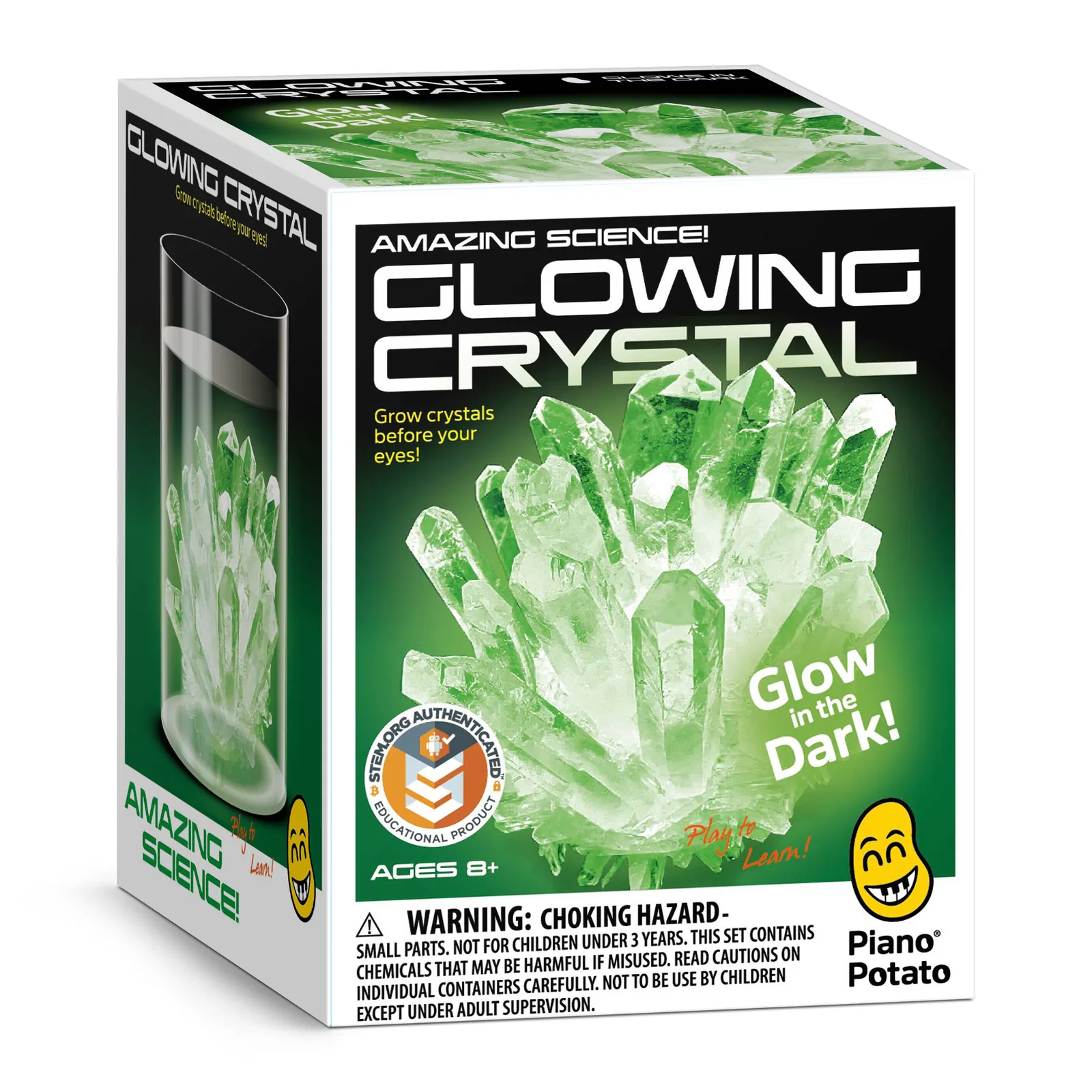 Crystal Growing Kit for Kids, Green DIY Crystal Science Experiment Set, Grow Your Own Crystals - Image 2