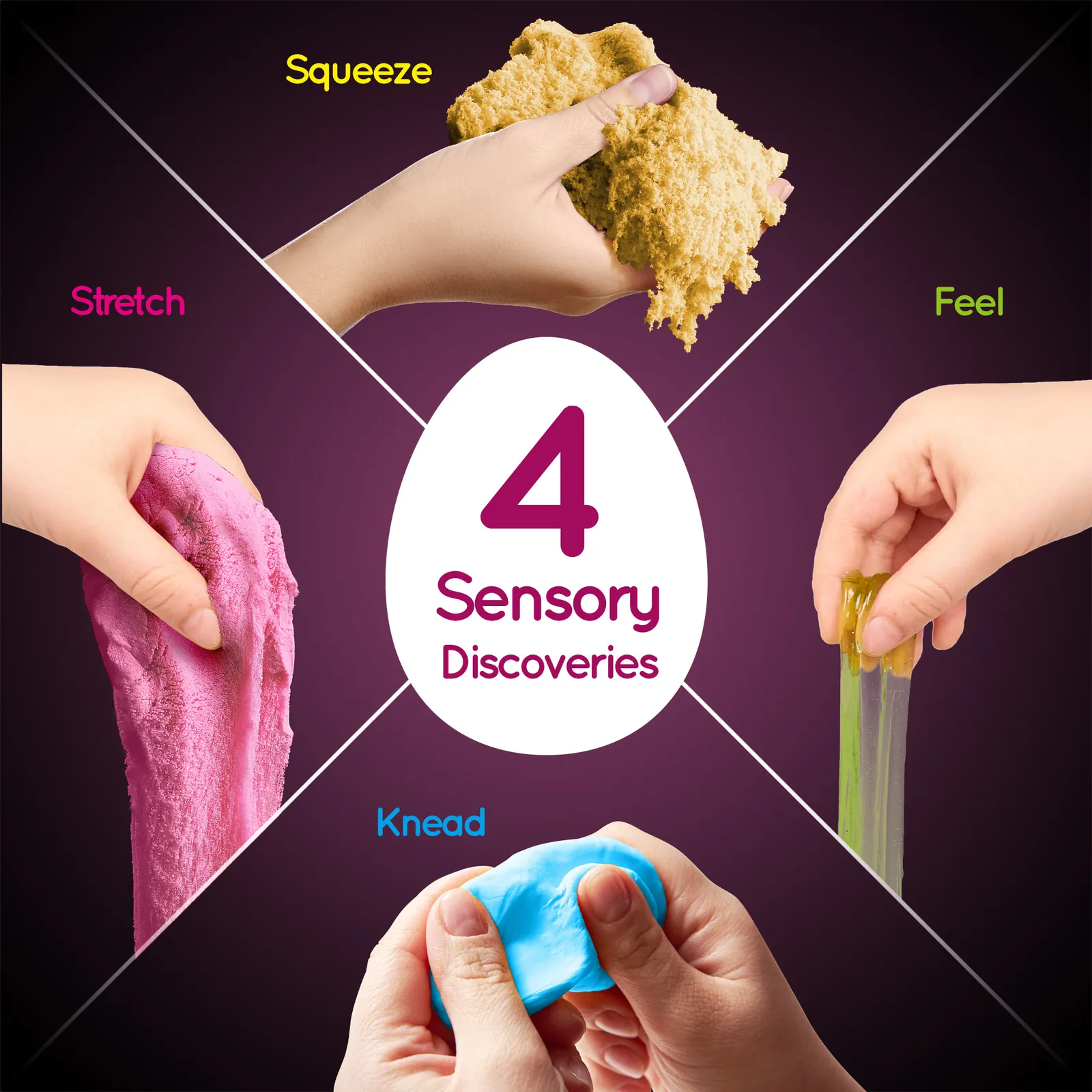 Sensory Dino Egg Kit - 12 Glow-in-the-Dark Dinosaurs, 4 Sensory Play Modes & Fact Cards - Image 3