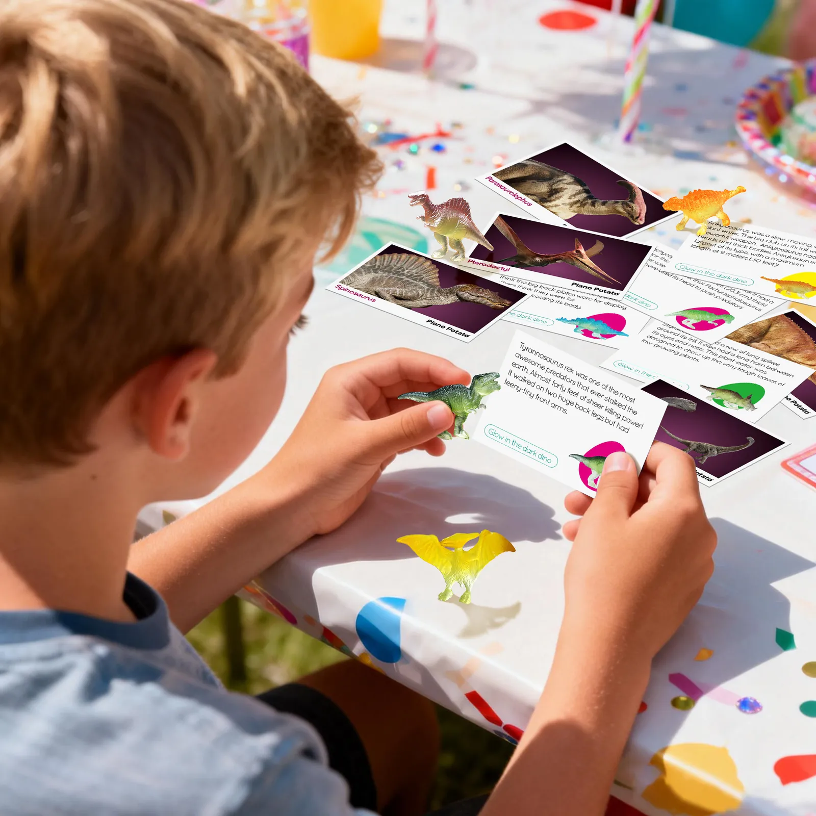 Sensory Dino Egg Kit - 12 Glow-in-the-Dark Dinosaurs, 4 Sensory Play Modes & Fact Cards - Image 7