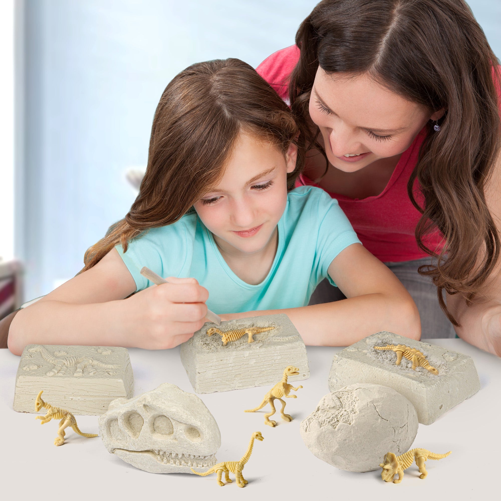 Piano Potato 5-in-1 Dinosaur Skeleton Dig Kit – STEM Fossil Excavation Set - Image 5