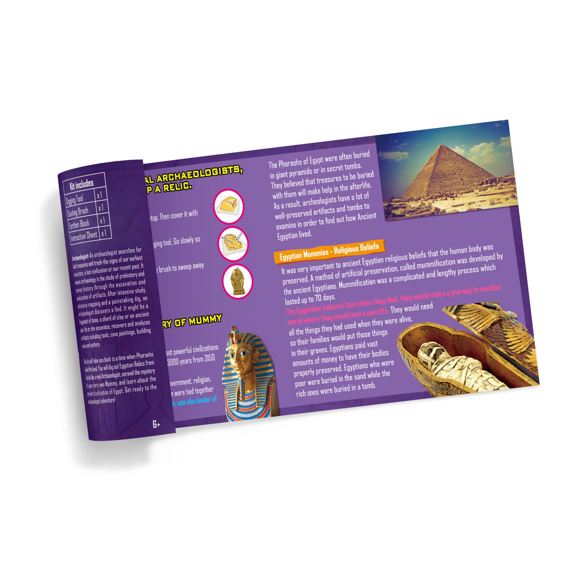 Piano Potato I Can Be an Archaeologist – Egyptian Relics Excavation Kit - Image 3