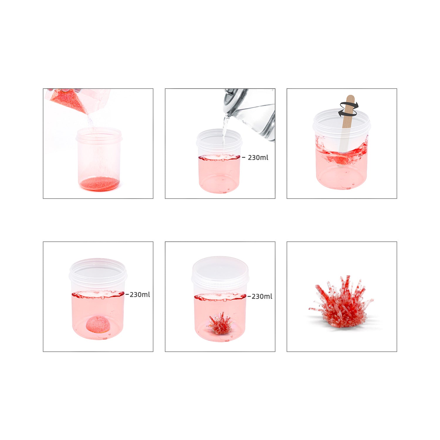 Piano Potato Crystal Growing Kit – Red Crystal - Image 2