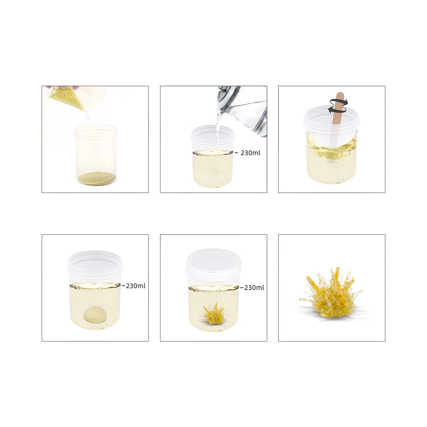 Piano Potato Crystal Growing Kit – Orange Crystal - Image 5