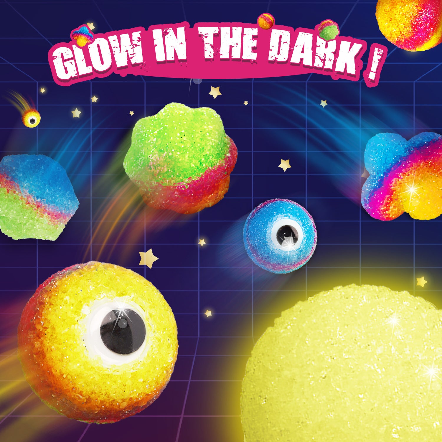 Gamerside DIY Glow Bouncy Ball Making Kit - 5 Colors & 4 Molds - Image 7