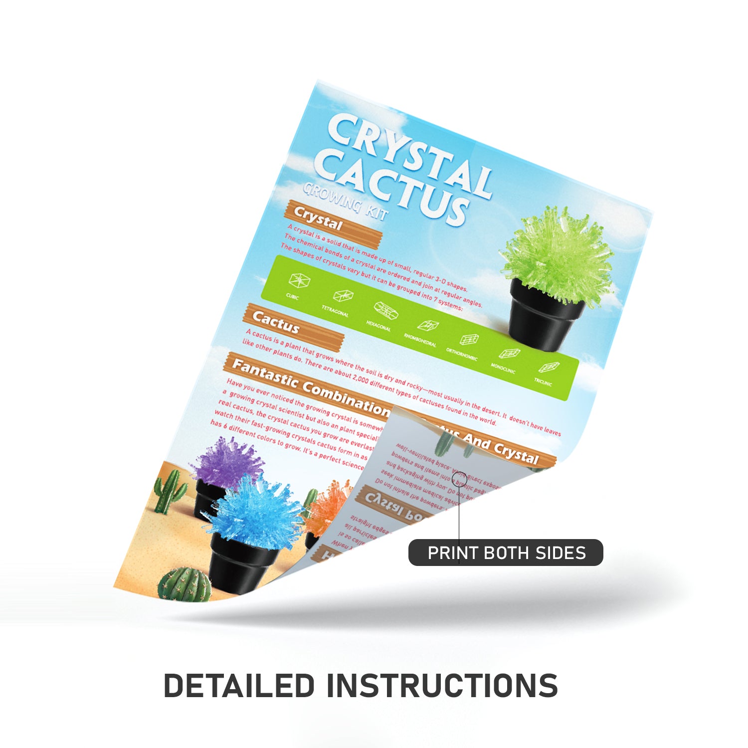 Piano Potato Crystal Cactus Growing Kit – Red Crystals, Ages 8+ - Image 5