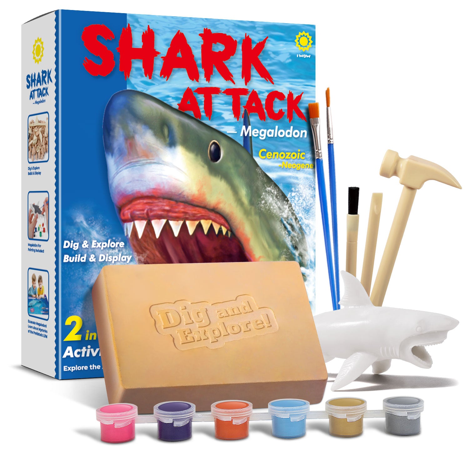 Shark Attack Megalodon Dig & Build Activity Kit - Image 2