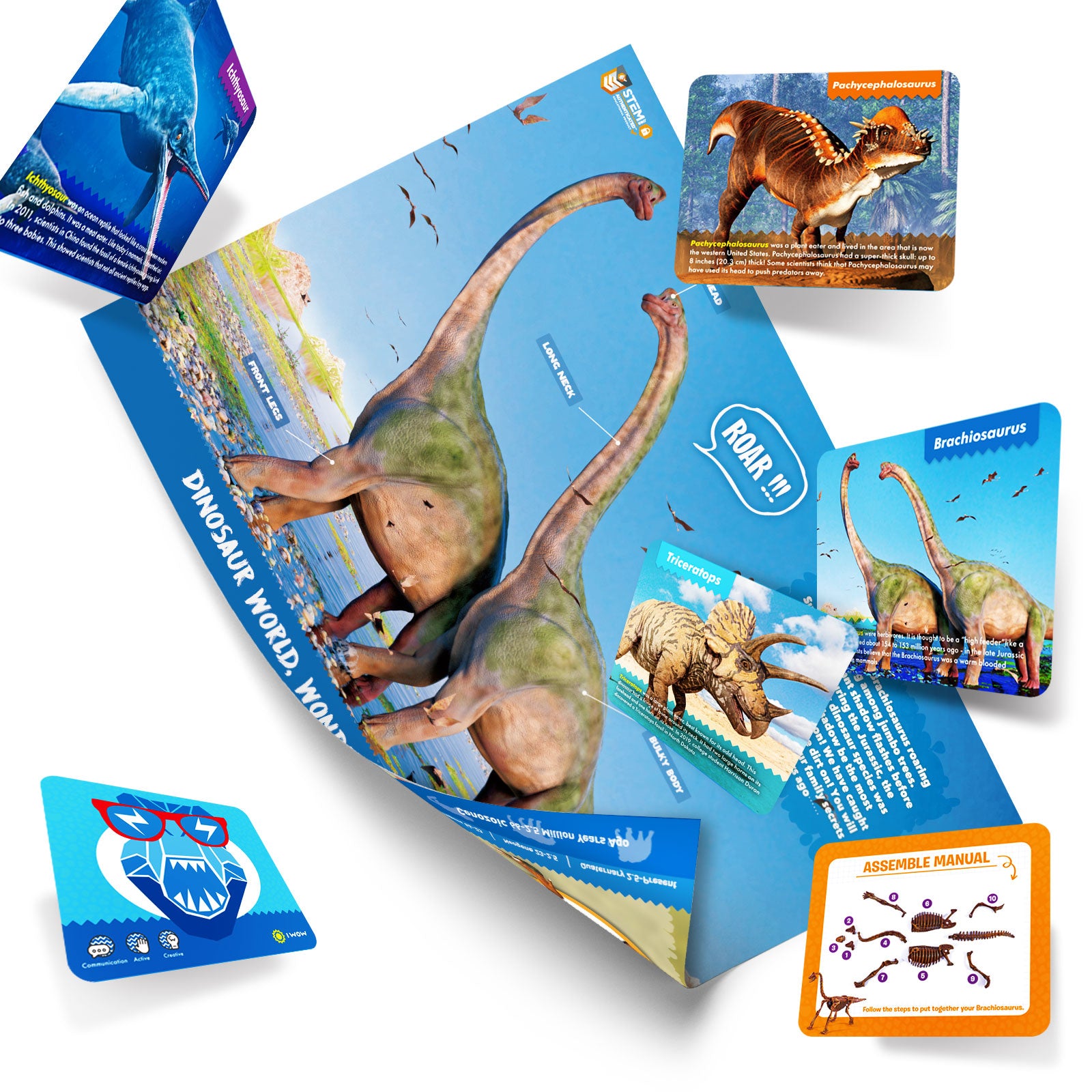 Piano Potato Brachiosaurus Dinosaur Dig & Paint Kit – 2-in-1 Excavation Activity - Image 5