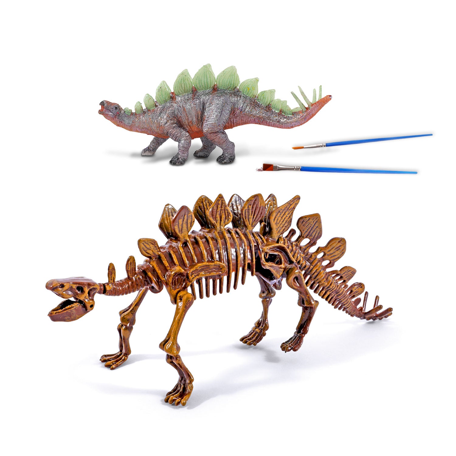 Piano Potato Stegosaurus Dinosaur Dig & Paint Kit – 2-in-1 Excavation Activity - Image 4