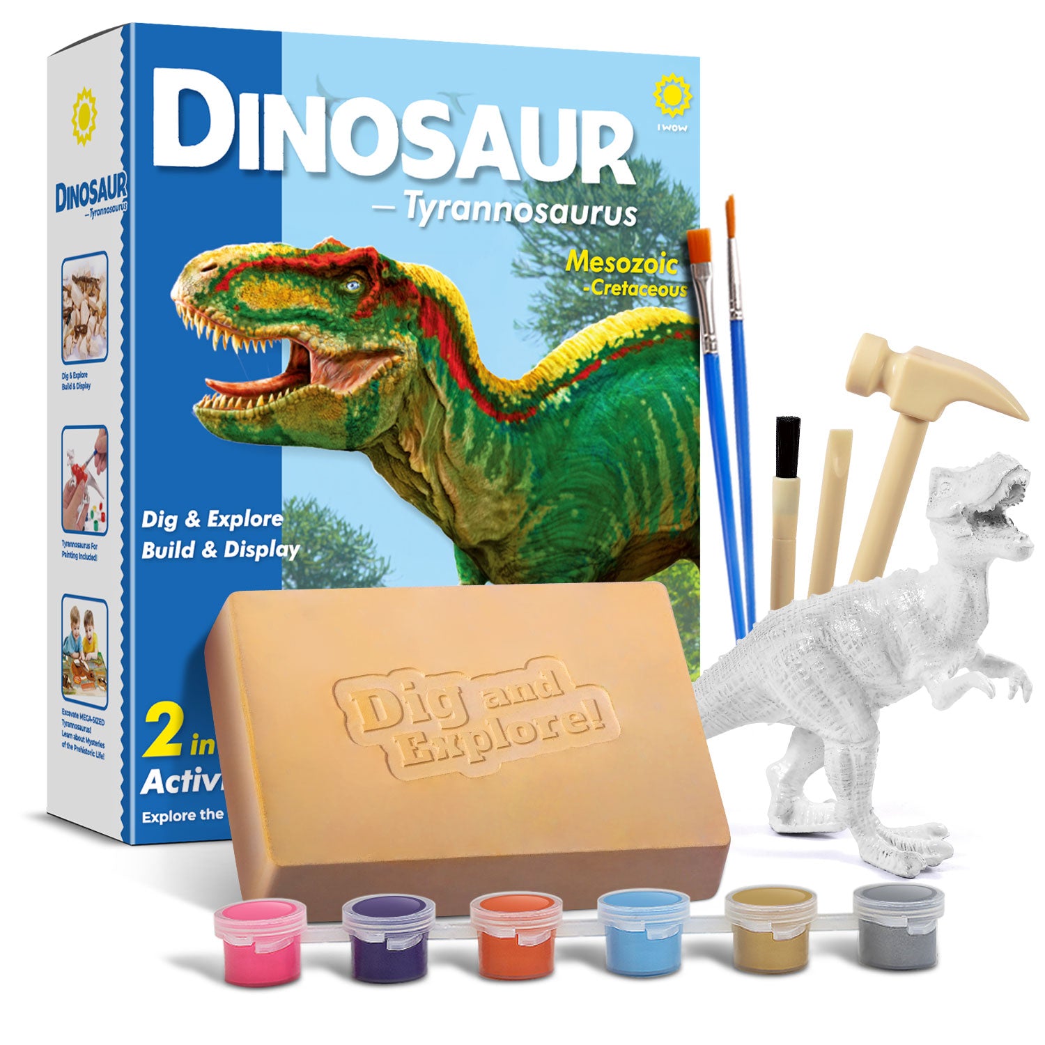 Dinosaur Tyrannosaurus Excavation & Build Kit - Image 2