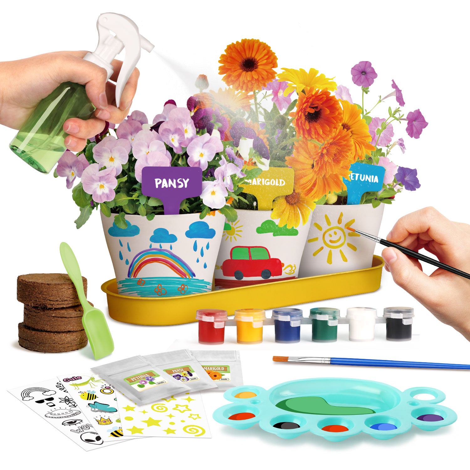 Piano Potato Paint & Plant Flower Growing Kit for Kids – DIY Garden Craft Set - Image 3