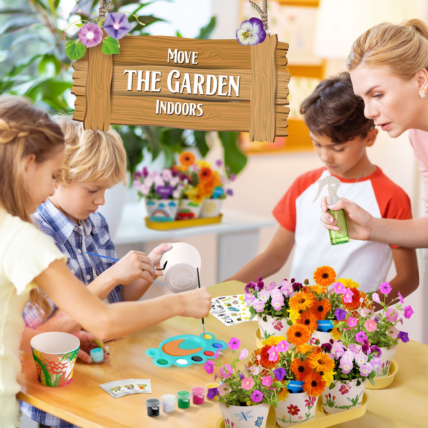 Piano Potato Paint & Plant Flower Growing Kit for Kids – DIY Garden Craft Set - Image 9