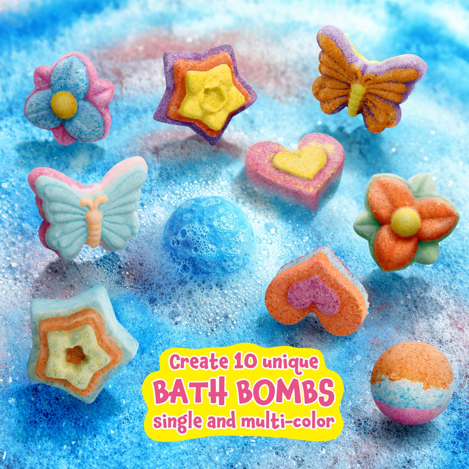 Piano Potato Bath Bomb Making Kit for Kids – Makes 10 Fizzy Spa Bath Bombs - Image 4
