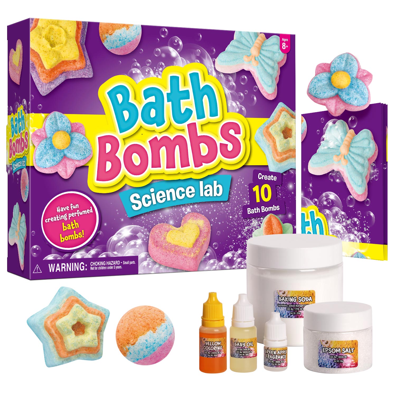 Piano Potato Bath Bomb Making Kit for Kids – Makes 10 Fizzy Spa Bath Bombs - Image 9
