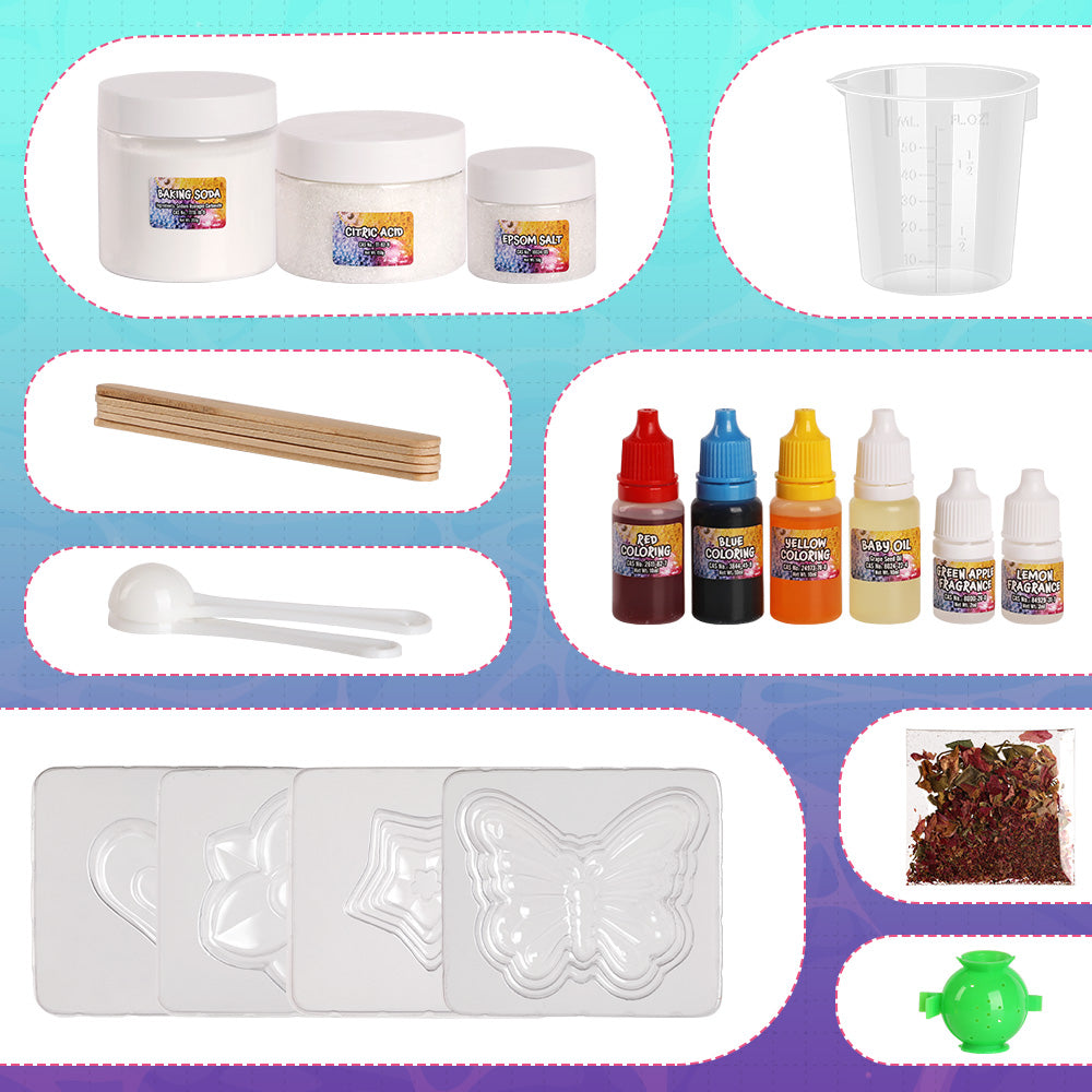 Piano Potato Bath Bomb Making Kit for Kids – Makes 10 Fizzy Spa Bath Bombs - Image 12