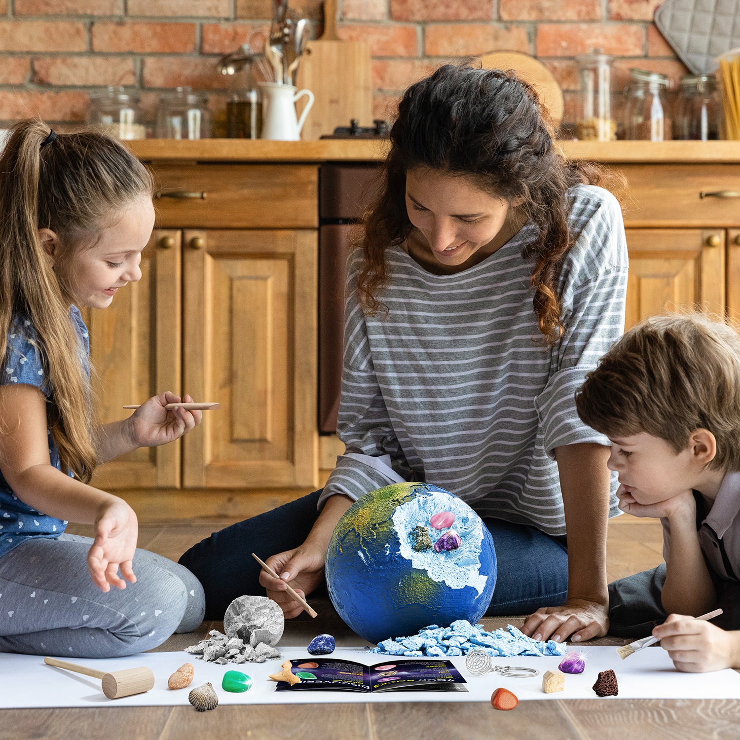 Piano Potato Earth Gemstone Excavation Kit for Kids - Earth & Moon STEM Dig Set - Image 5
