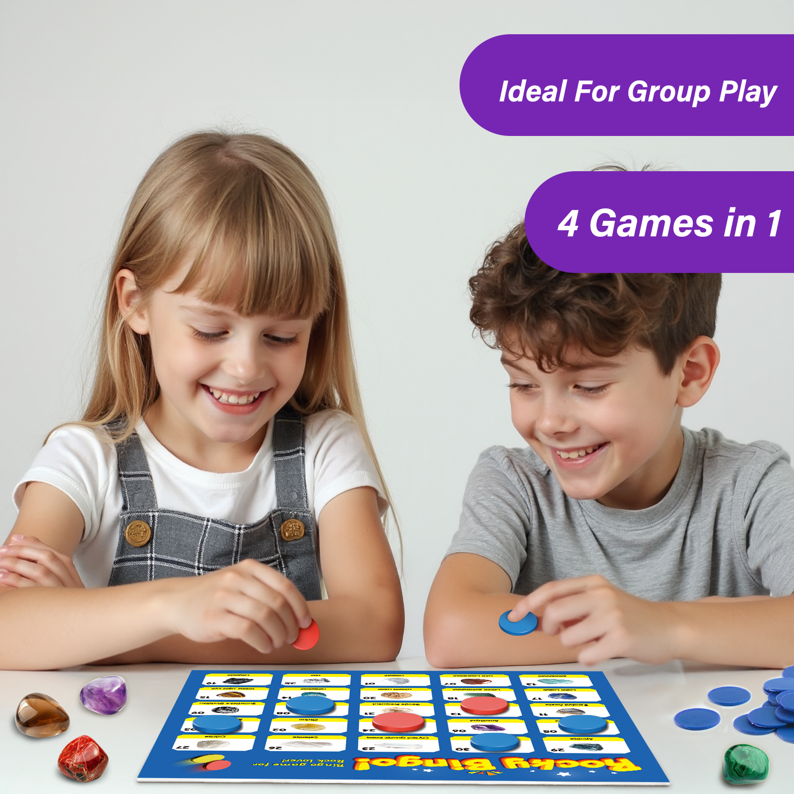 Rocky Bingo – 36 Rocks & Minerals Collection Game - Image 3