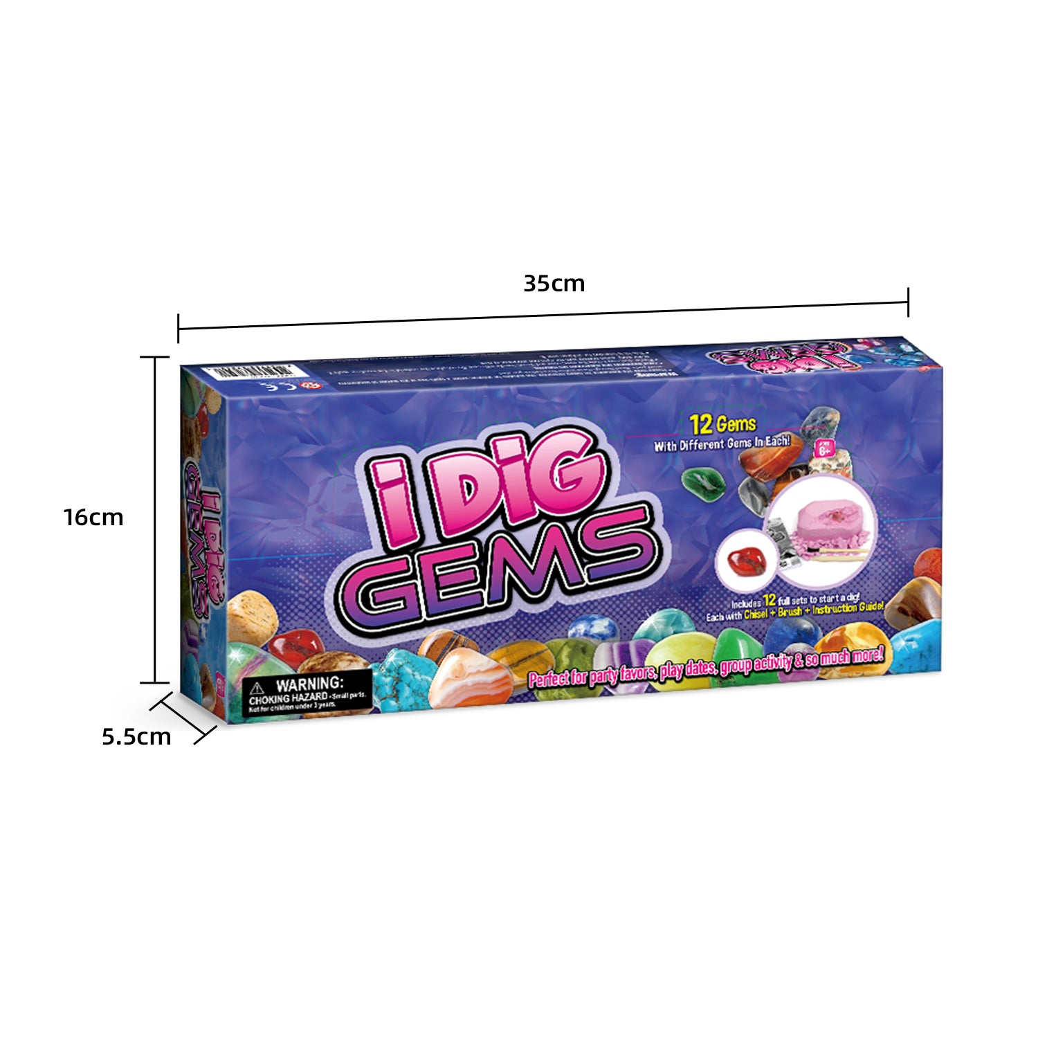 I Dig Gems – 12 Gemstone Dig Kits - Image 5