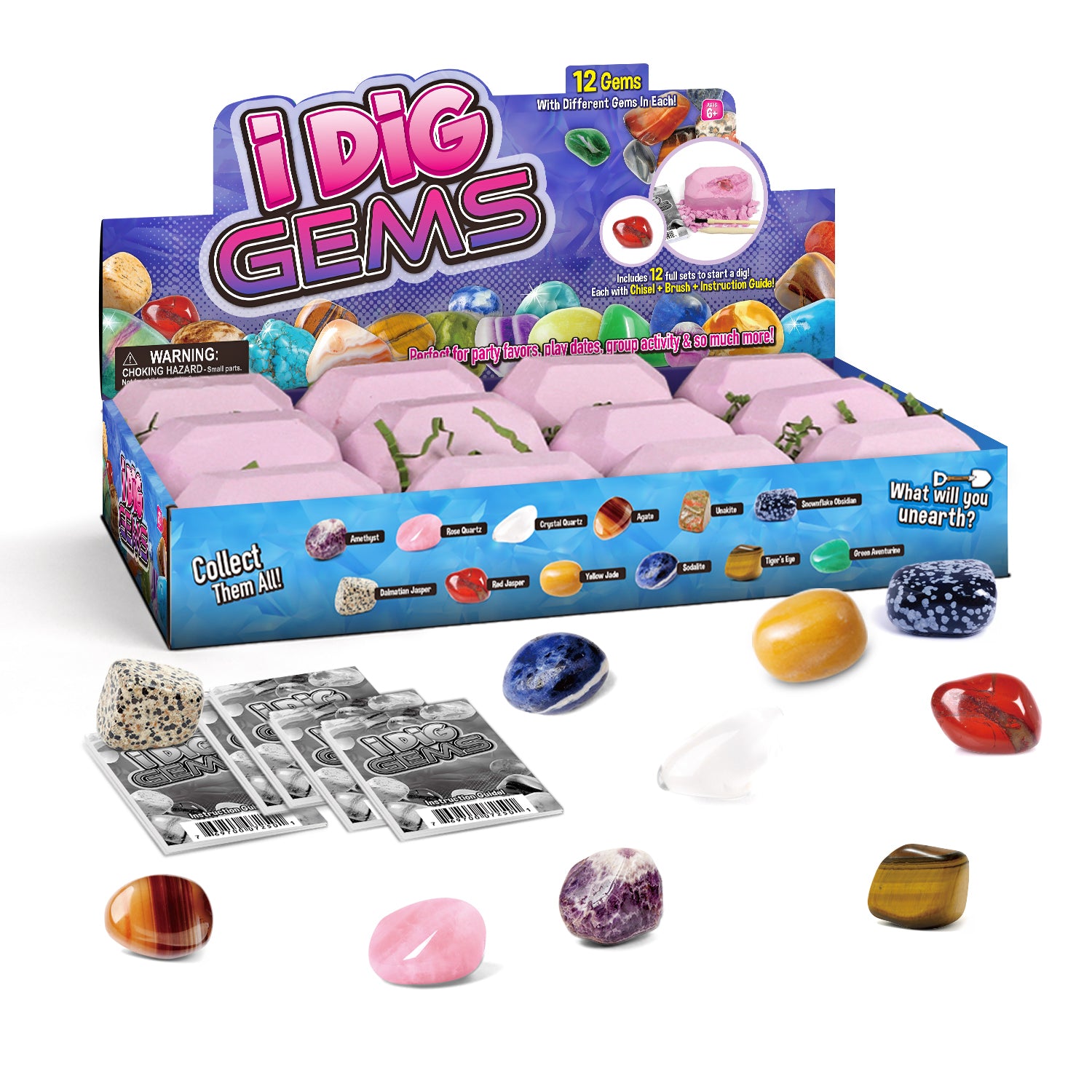 I Dig Gems – 12 Gemstone Dig Kits - Image 7
