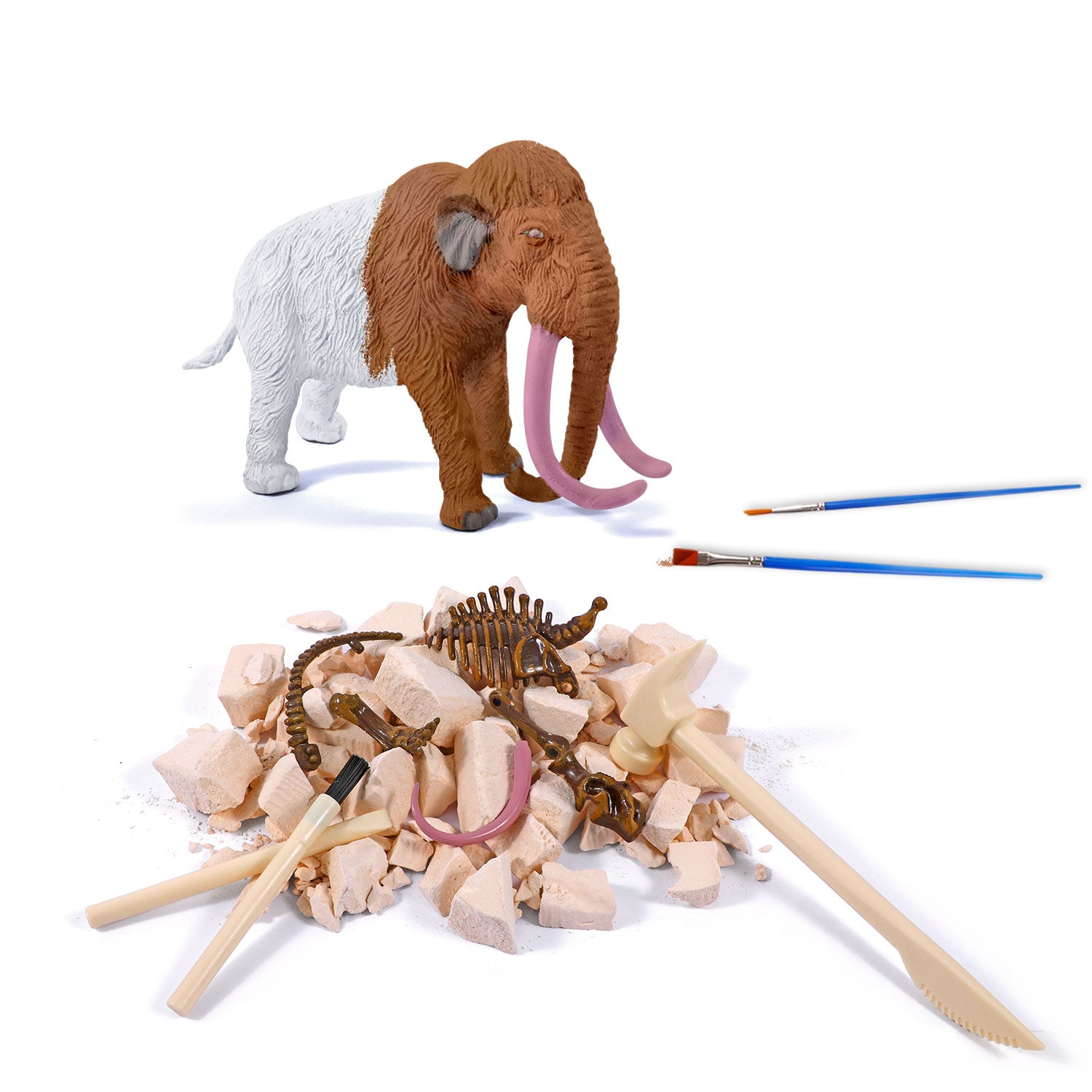 Piano Potato Mammoth Dig & Paint Kit – 2-in-1 Excavation Activity - Image 3