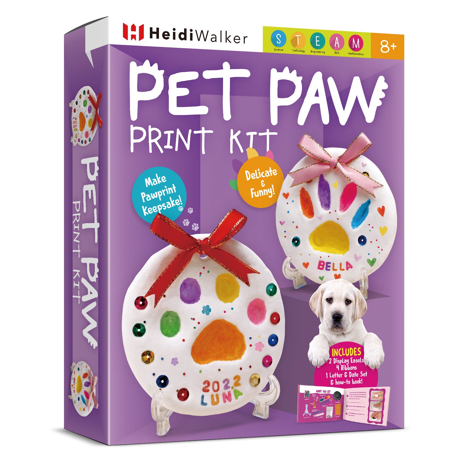 Piano Potato 2-Pack Pet Paw Print Keepsake Kit – DIY Clay Impression Set for Dogs & Cats - Image 2