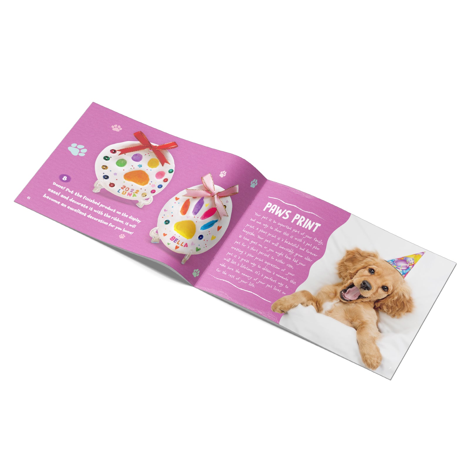 Piano Potato 2-Pack Pet Paw Print Keepsake Kit – DIY Clay Impression Set for Dogs & Cats - Image 6