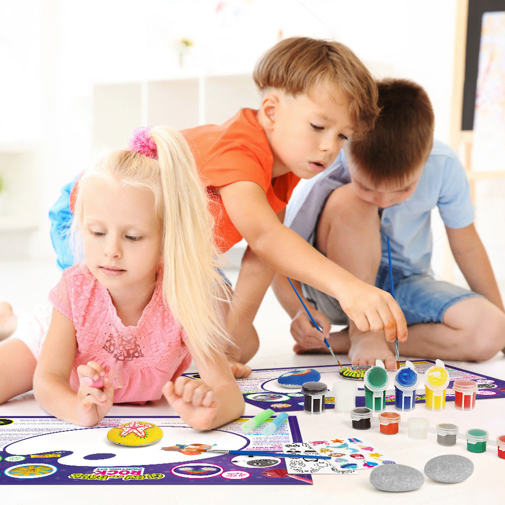 Glow-in-the-Dark Rock Painting Kit – 12 Paints & 3D Glow Colors - Image 10