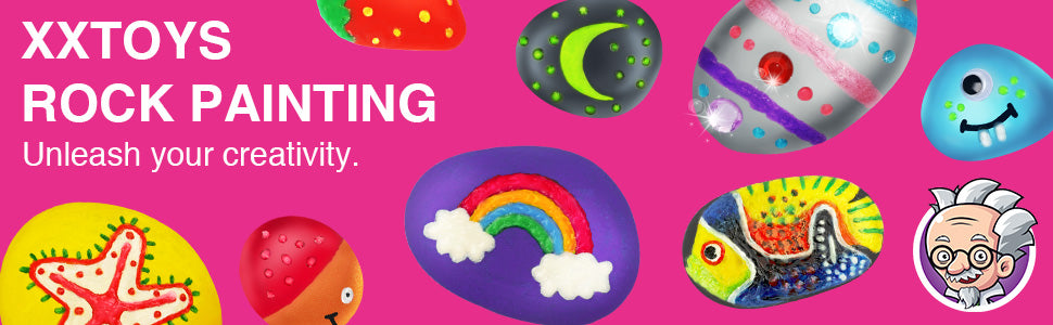 Glow-in-the-Dark Rock Painting Kit – 12 Paints & 3D Glow Colors - Image 13