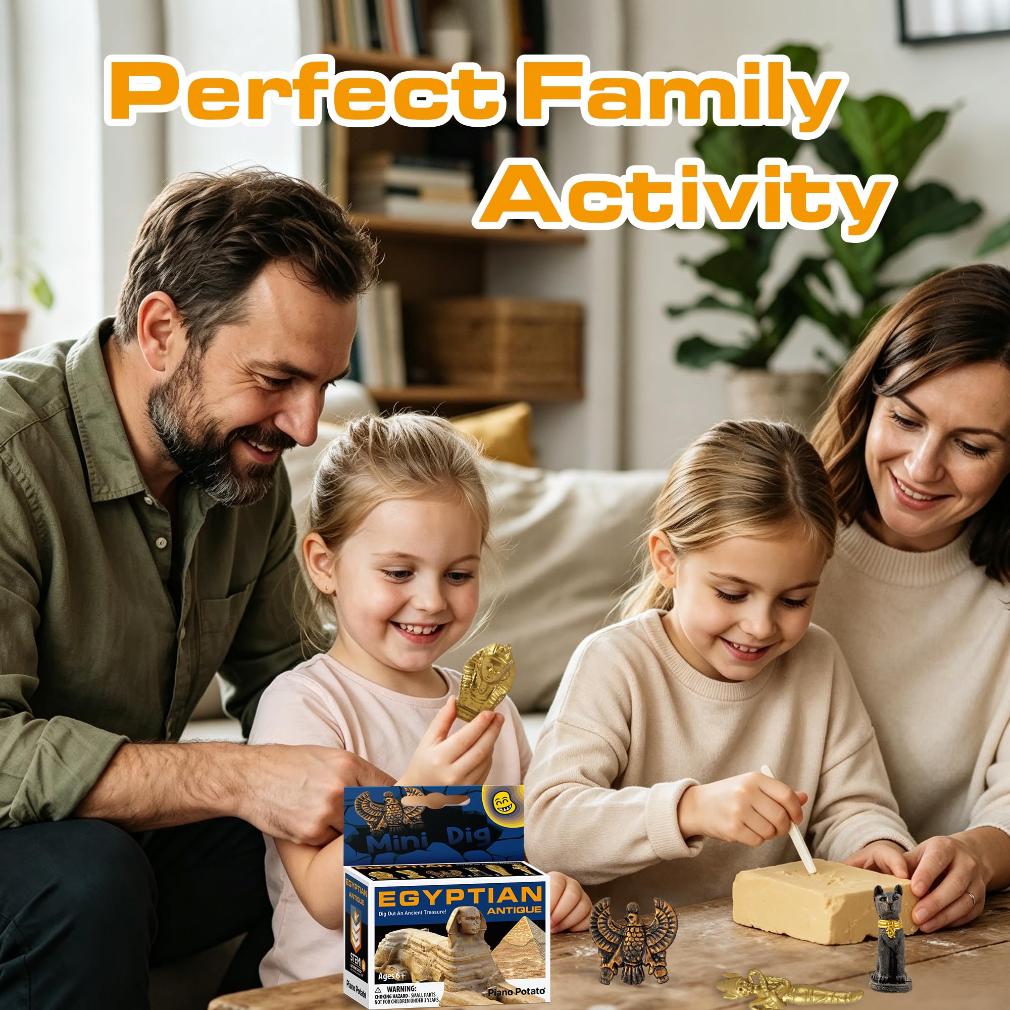 Egyptian Mummy Dig Kit 6 Styles, Archaeology STEM Toy, Girls&Boys Gift 8-12 - Image 3