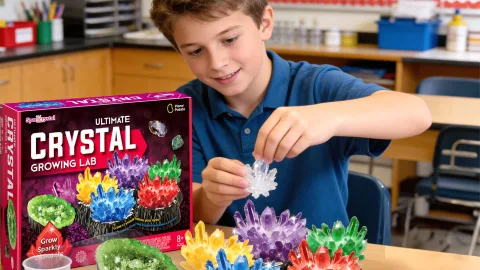 Crystal Growing Kits for Kids: A Guide to Crystal Types, Growing Time, and Difficulty